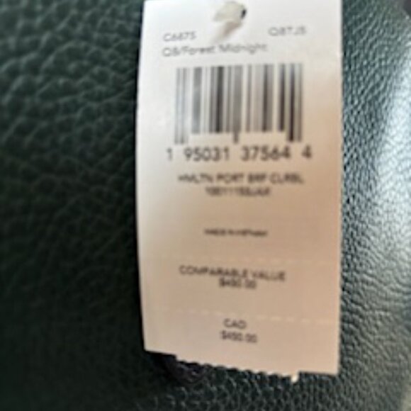 Coach leather Briefcase "Forest Midnight" with shoulder strap NWT - Picture 5 of 11